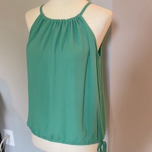 EUC Loft Keyhole Spaghetti Halter Blouse